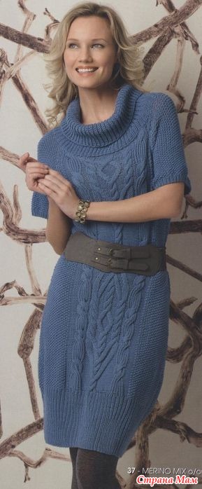 Вязать красивые платья спицами