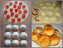 Xрустящая «бомба» (пирожки с помидорами и творогом)