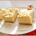 Творожник с яблочной начинкой и апельсиновой цедрой.