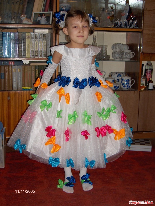 Как украсить платье на праздник