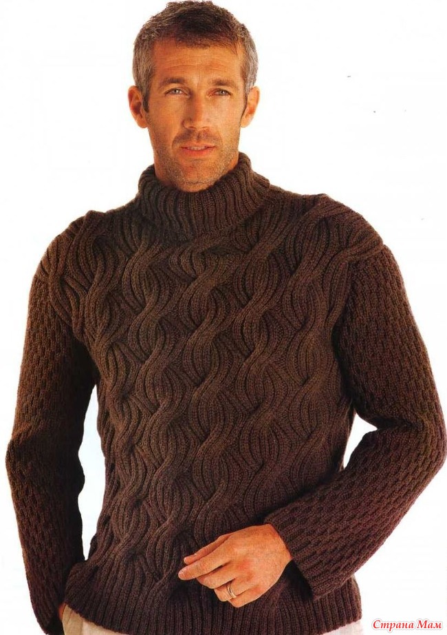 Вязание свитеров для мужчин