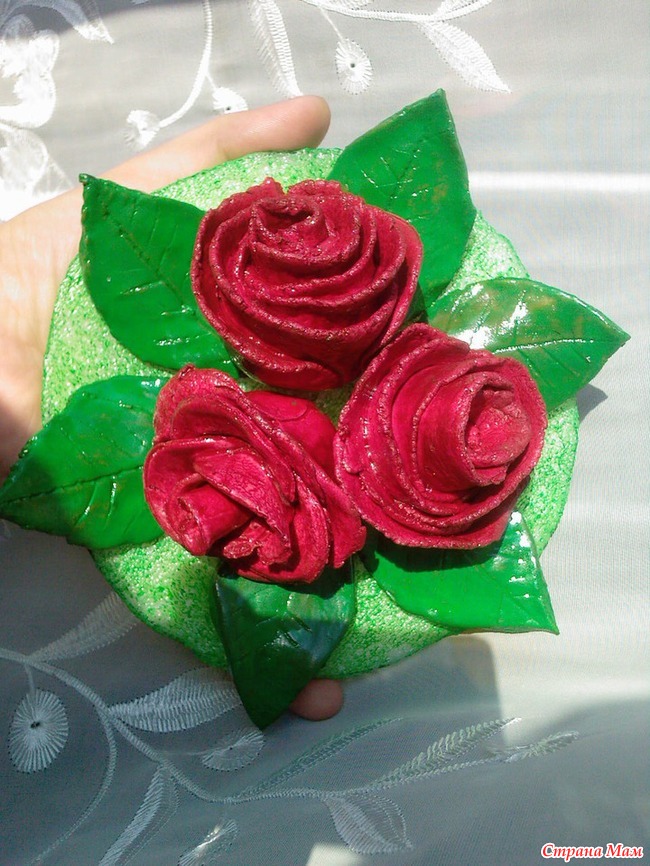 Розы Из Теста Фото