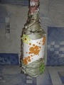бутылка цветы
