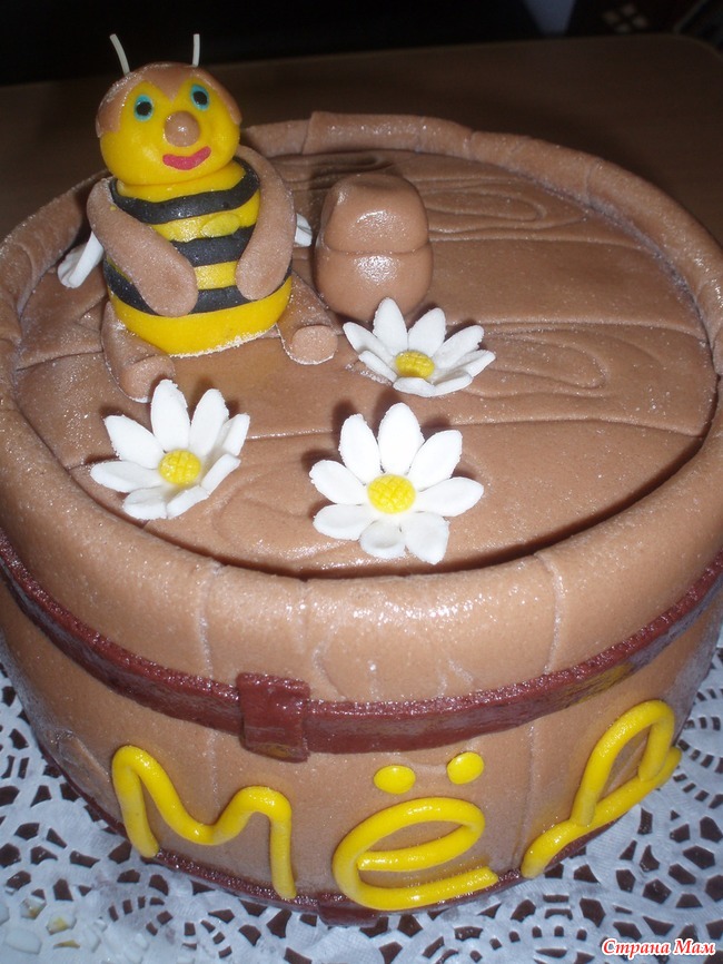 Торт для пчеловода без мастики фото