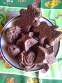 Шоколадные кексы с орехами