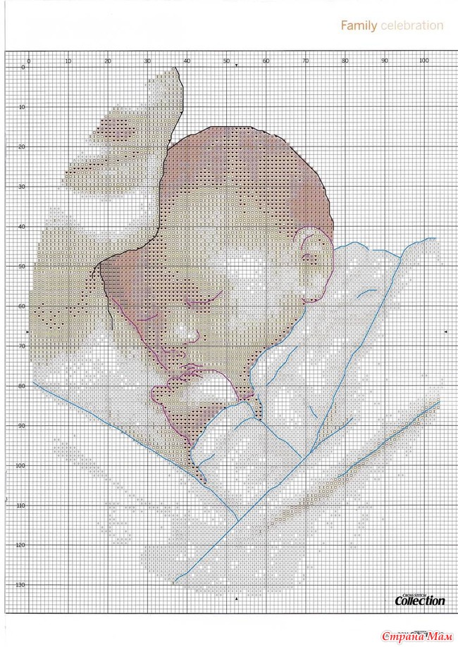 Вышивка крестом схемы мама и ребенок