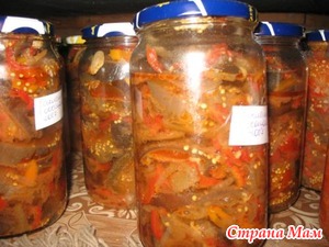 Баклажаны с овощами