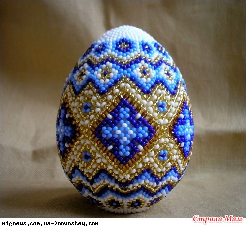 Пасхальные яйца из бисера: схема плетения, пошагово с фото