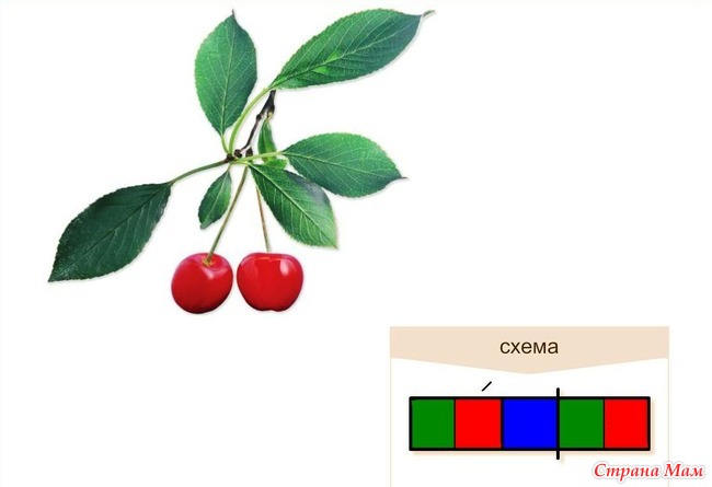 Земляника слоговая схема