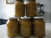 Острое лечо из кабачков