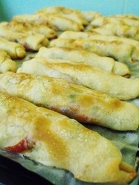 . Рулетики с курицей и овощами