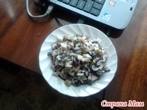 Мясной салат