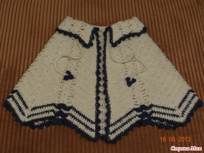 Пончо для девочки - Вязание - Страна Мам