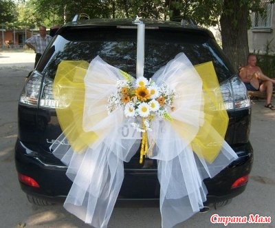 Свадебные украшения для машин