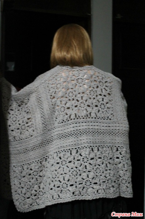 Poncho con flores