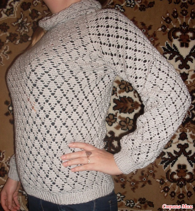 Ажурная кофточка в подарок снохе - Вязание - Страна Мам