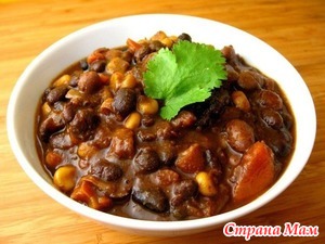Чили с фасолью и овощами