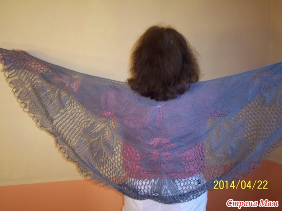 Shawl &quot; Gentiana&quot;from http:www.liveinternet.ru/users/3900865/post227117321/