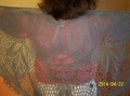 Shawl &quot;Gentiana&quot; detail view
