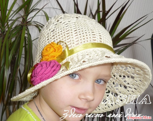 Шляпка детская - Все в ажуре... (вязание крючком) - Страна Мам