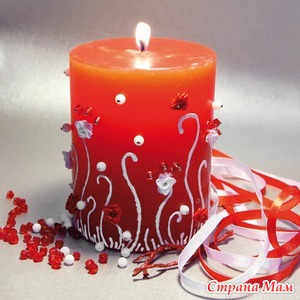 SOS!!!  Подскажите как изготовить цветные  свечи