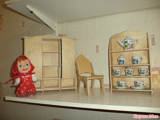 Мебель для кукол из бросового материала