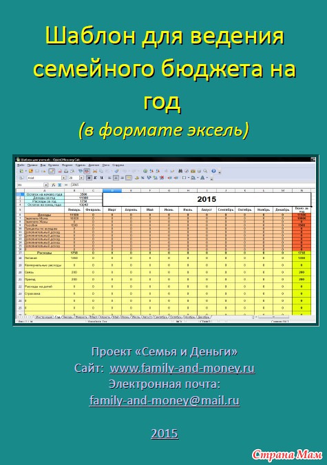 Диаграмма семейного бюджета