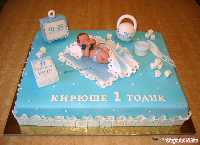 Красивый детский торт своими руками на 1 год девочке