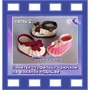      ,  2. Baby crochet shoes with leather soles.