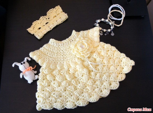 Платье Новорожденной Крючком фото 9