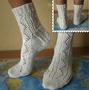 Flower Lace Socks (Toe Up) by Qianer Huang