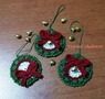 Crochet Christmas Ornaments - wreath