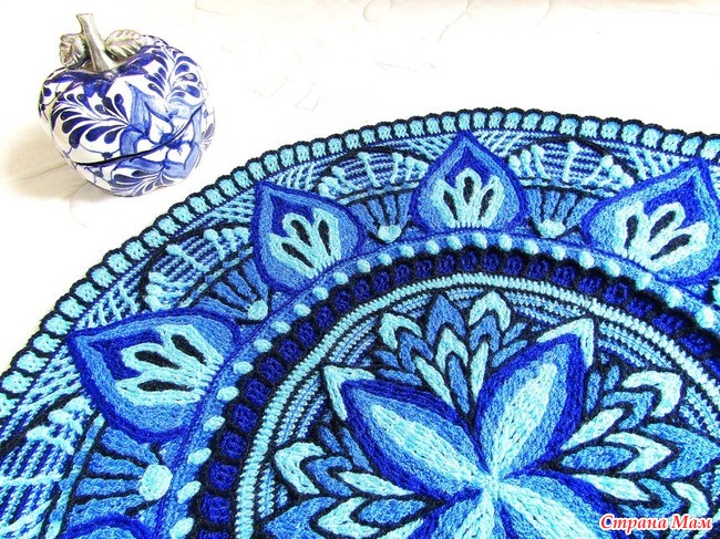 Евгения тыченко коврики крючком со схемами и описанием