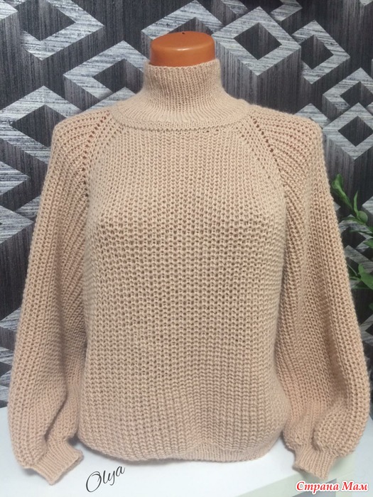 Женский свитер спицами с - Вязание - схемы и описания | Facebook