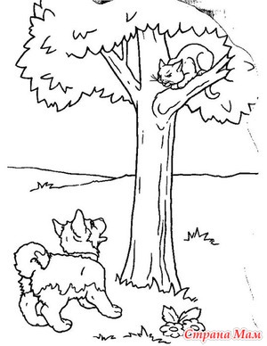 КОШКА И СОБАКА. (Африканская сказка.)