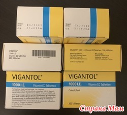 VIGANTOL 1000 I.E. () Vitamin D3  