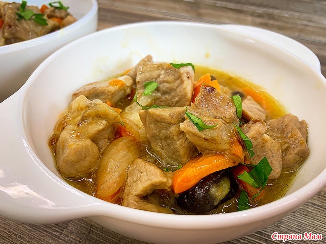Тушеное мясо с черносливом Рецепты для очень занятой