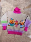 Детский свитер с котами