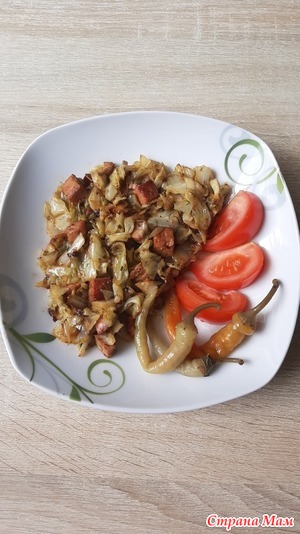 Как вкусно нажарить капусту.